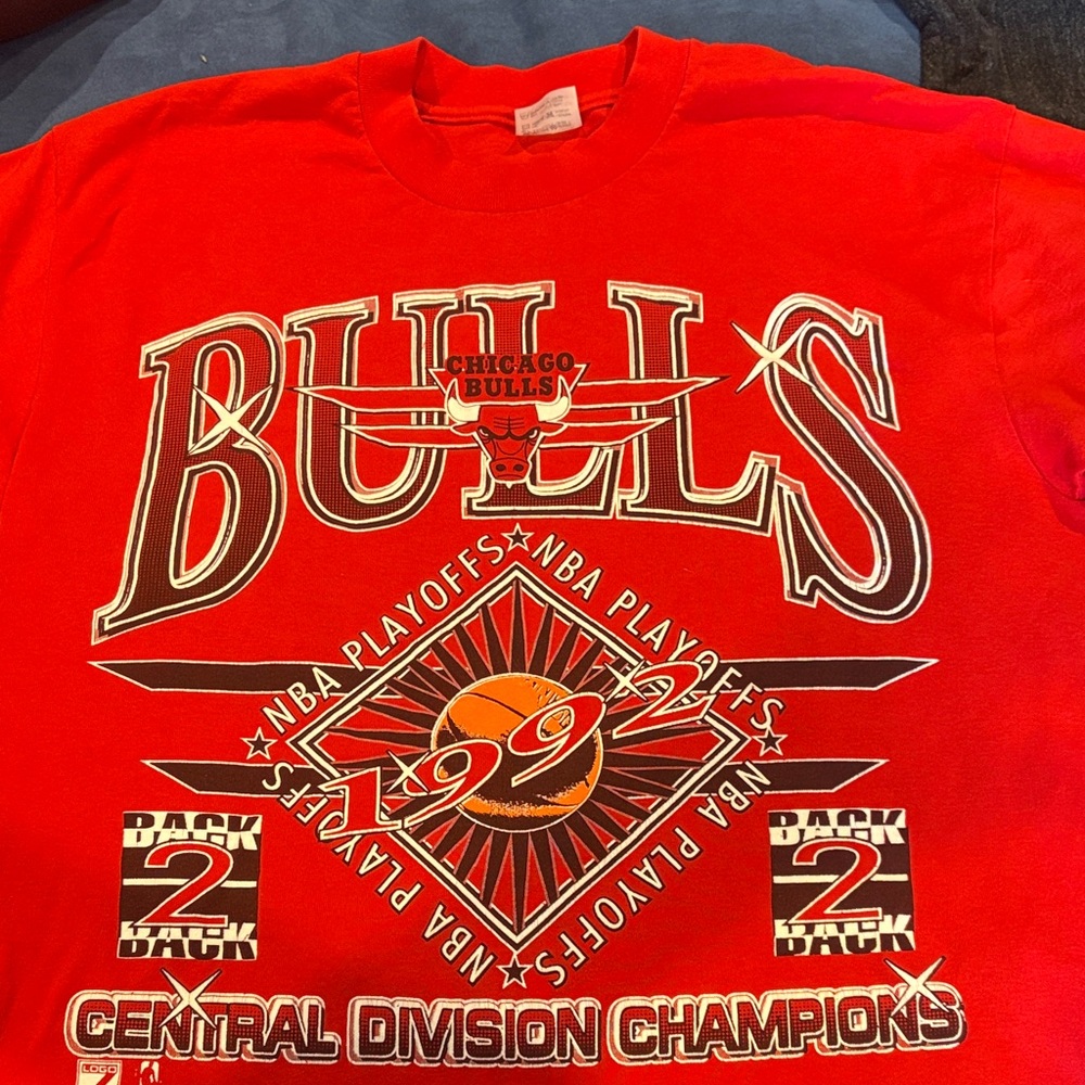 Chicago Bulls Red NBA Playoff T-Shirt